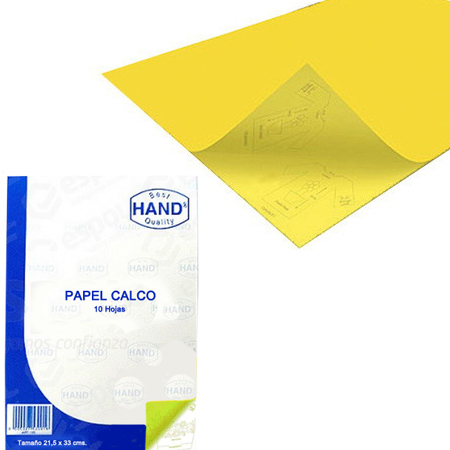 Papel Calco Amarillo Tamano A4 X10 Hojas Codigo Arc 174596 Arcoiris Libreria