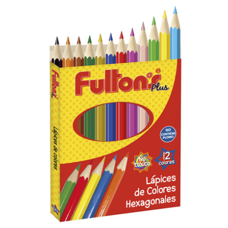 Lapices Colores 12 Cortos Fultons - Arcoiris Libreria